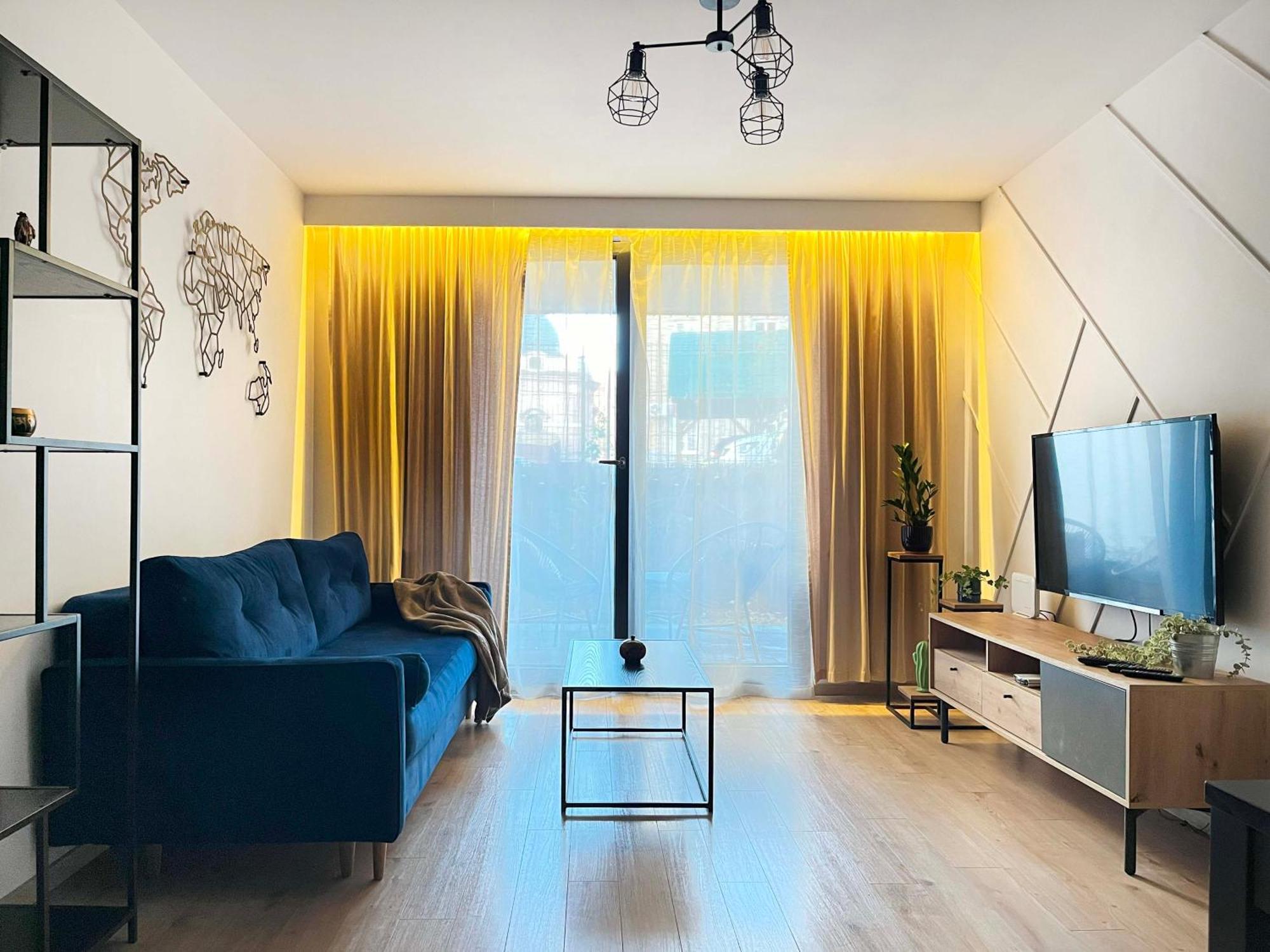 With Terrace And Two Bedrooms, Cracow Vistula Boulevards Apartment Krakau